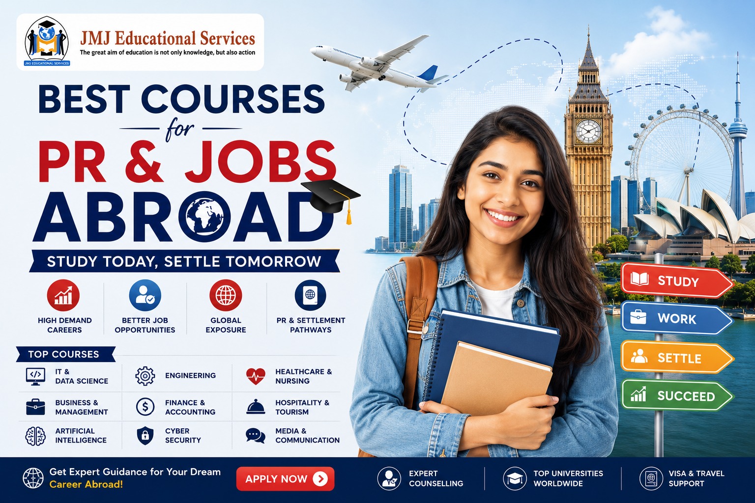 Best Courses for PR & Jobs Abroad